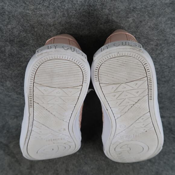 G by Guess Shoes Womens 8 Casual Sneaker Quilted Pink Lace Up Flat Fashion Logo - Picture 11 of 12